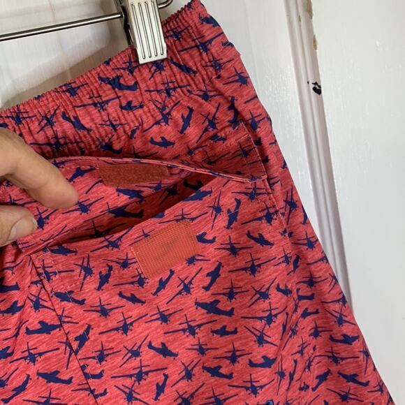 Vineyard Vines 7 Inch Airplane Printed Chappy Swim Trunks Shorts M-116 Sz XS - Picture 9 of 10